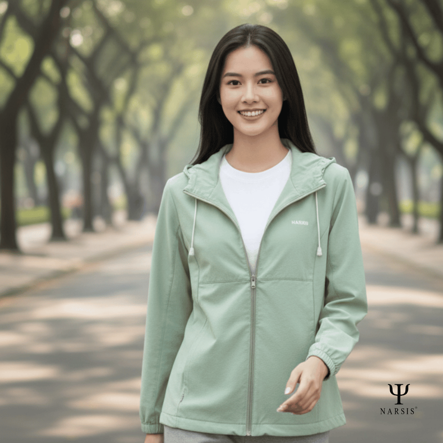 Áo Khoác Gió Nữ Narsis 1 Lớp, Chống Nắng, Chống Gió, Phong Cách Trẻ Trung - L25003