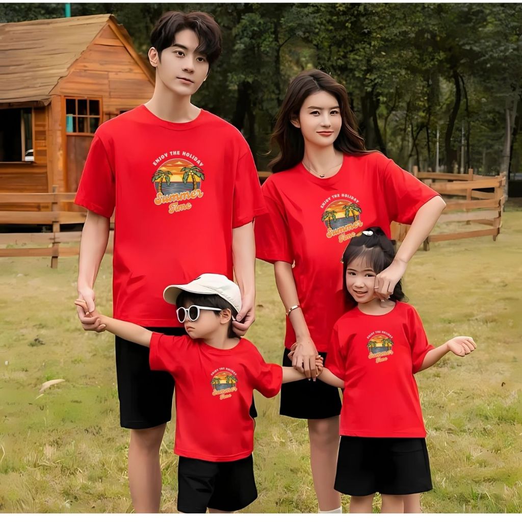 [Form rộng] Áo phông gia đình in hình Mặt trời 3-4-5 người - LOZA RT3044-AT3044_thumbnail_1