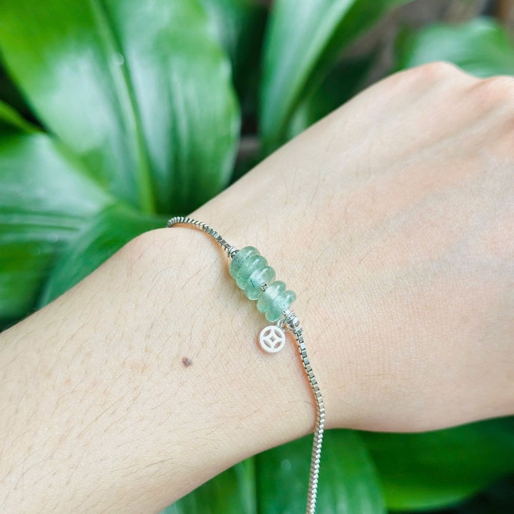 PT140 - Lắc tay bạc ngũ điếu kim tiền đá phong thủy_thumbnail_8