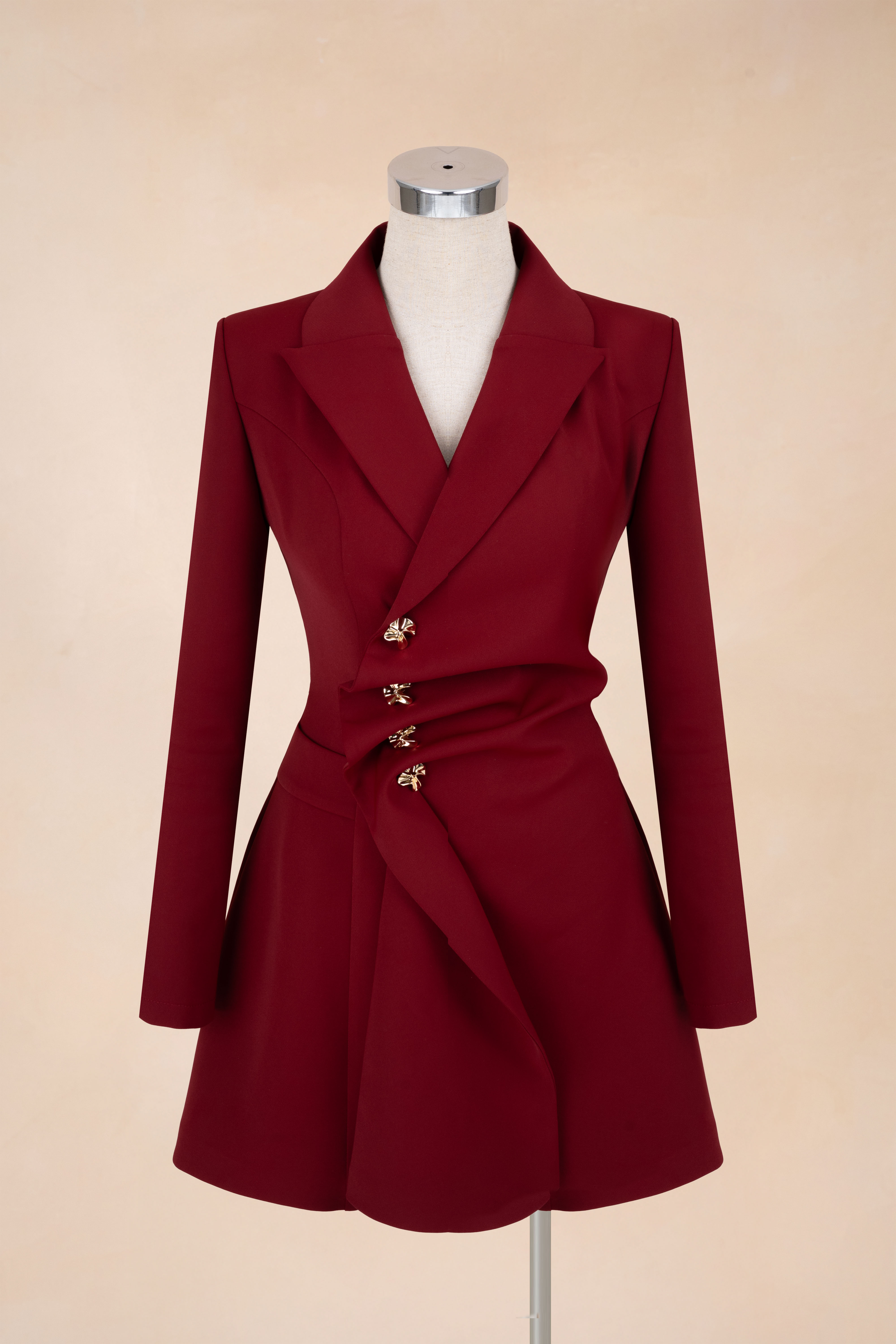 Đầm Chữ A Cổ Vest Cúc Eo_thumbnail_4