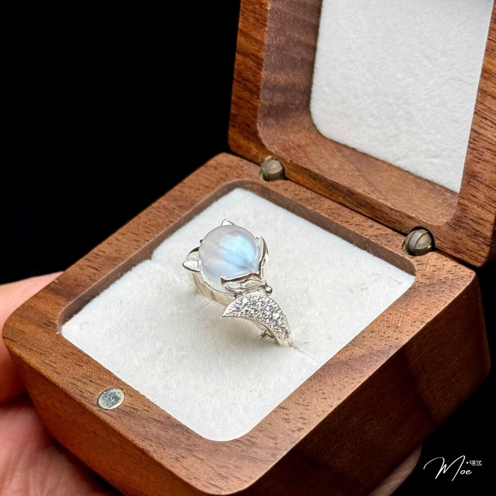 N168 - Nhẫn bạc hồ ly mix đá phong thủy các loại_thumbnail_4