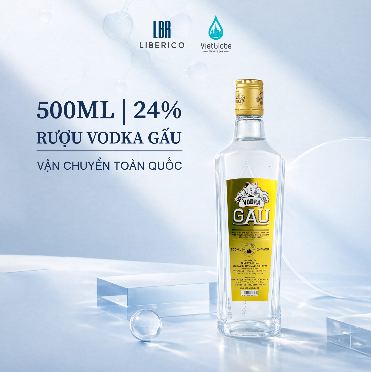 Rượu Vodka 24% Vol - 500ml