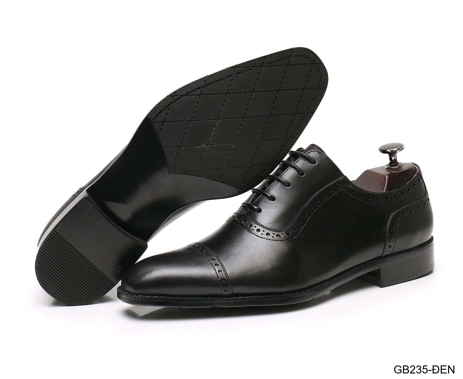 GB235 - Giày Oxford Nam Da Bò Phong Cách Anh Quốc, Thiết Kế Đục Lỗ Tinh Tế, Chống Trượt Thoáng Khí_thumbnail_8