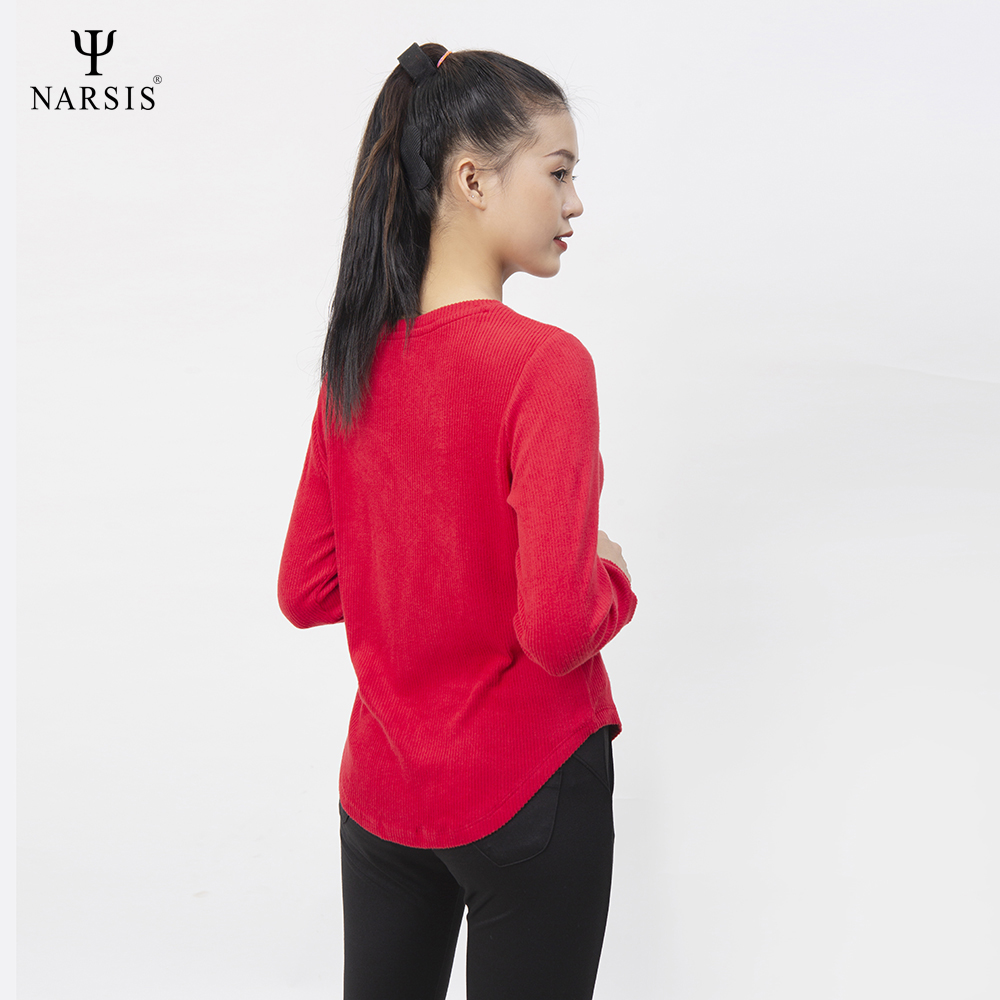 ÁO THU ĐÔNG NỮ L0066 NARSIS VẢI LEN COTTON ẤM ÁP, THOÁNG MÁT, GIỮ ẤM TỐT, MỀM MẠI_thumbnail_0