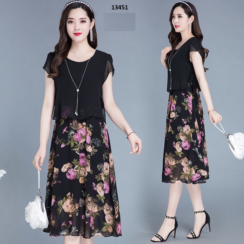 13451-Đầm xòe giả  kiểu rời in họa tiết hoa_thumbnail_2