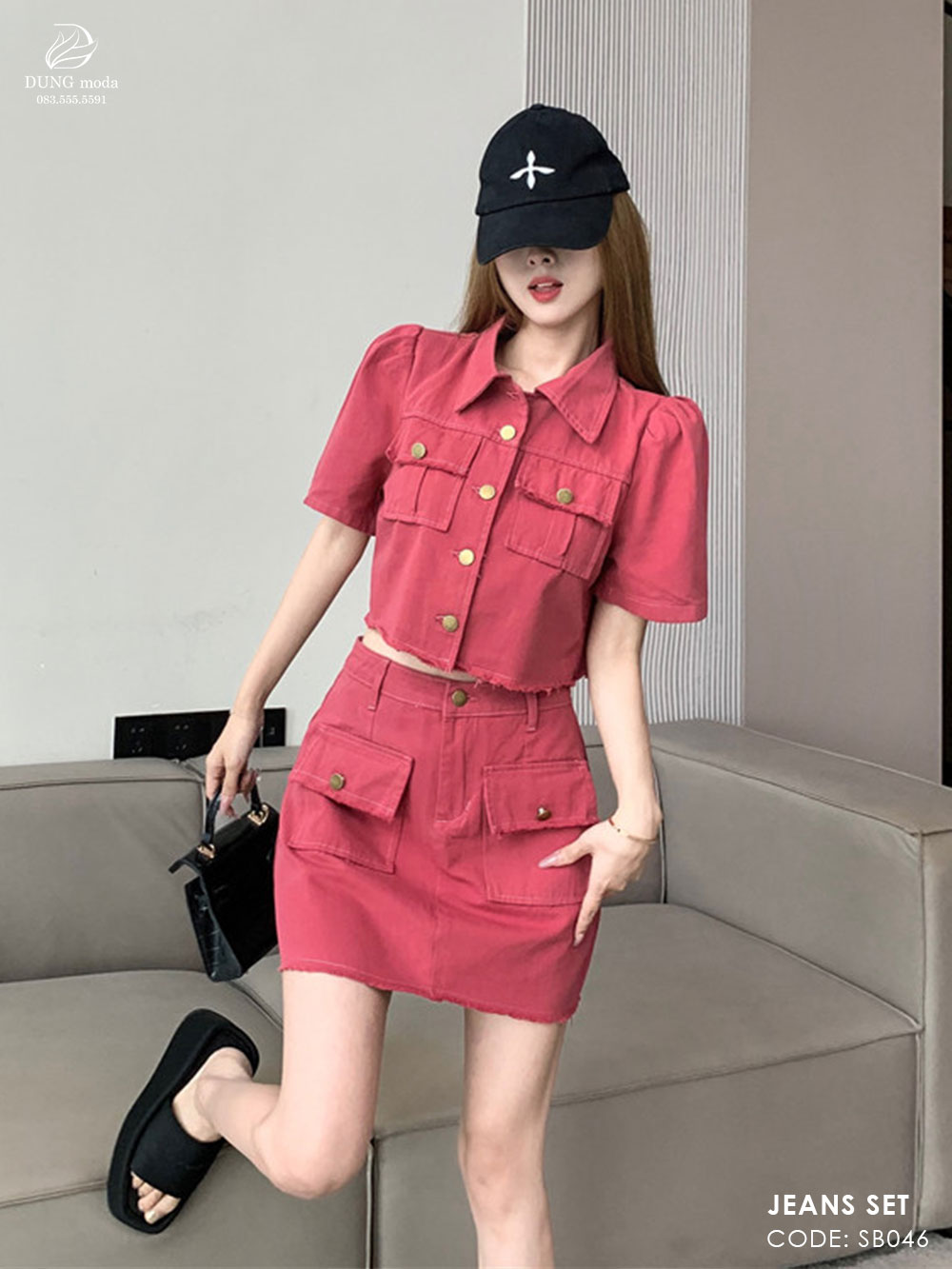 Set Bộ Jean SB046 - Hồng 1318_thumbnail_2