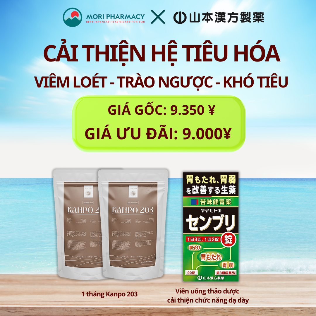 Combo Cải thiện tiêu hóa - viêm loét- trào ngược dạ dày