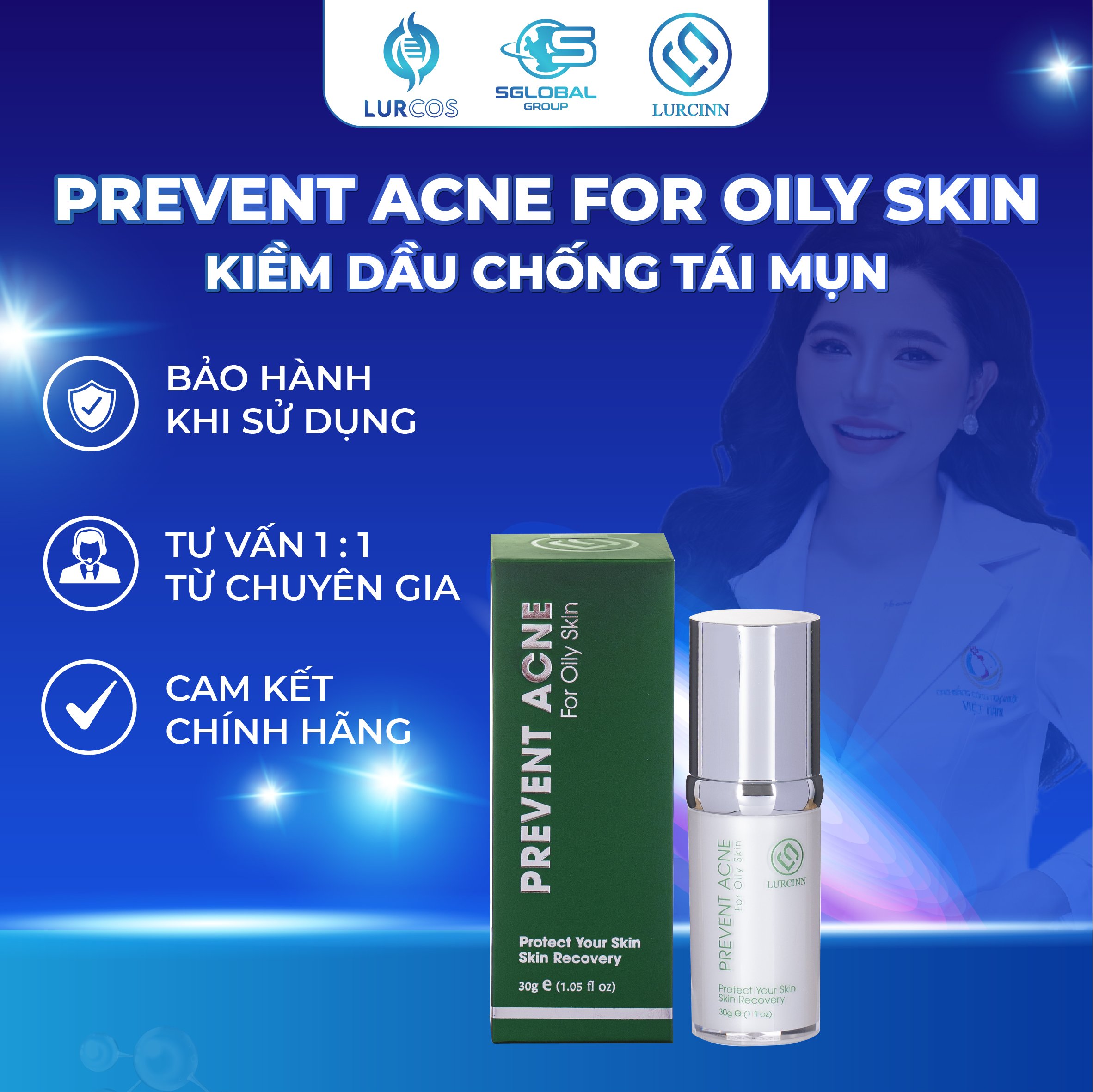 Serum Chống Tái Mụn Luricnn Prevent Acne For Oily Skin 30g