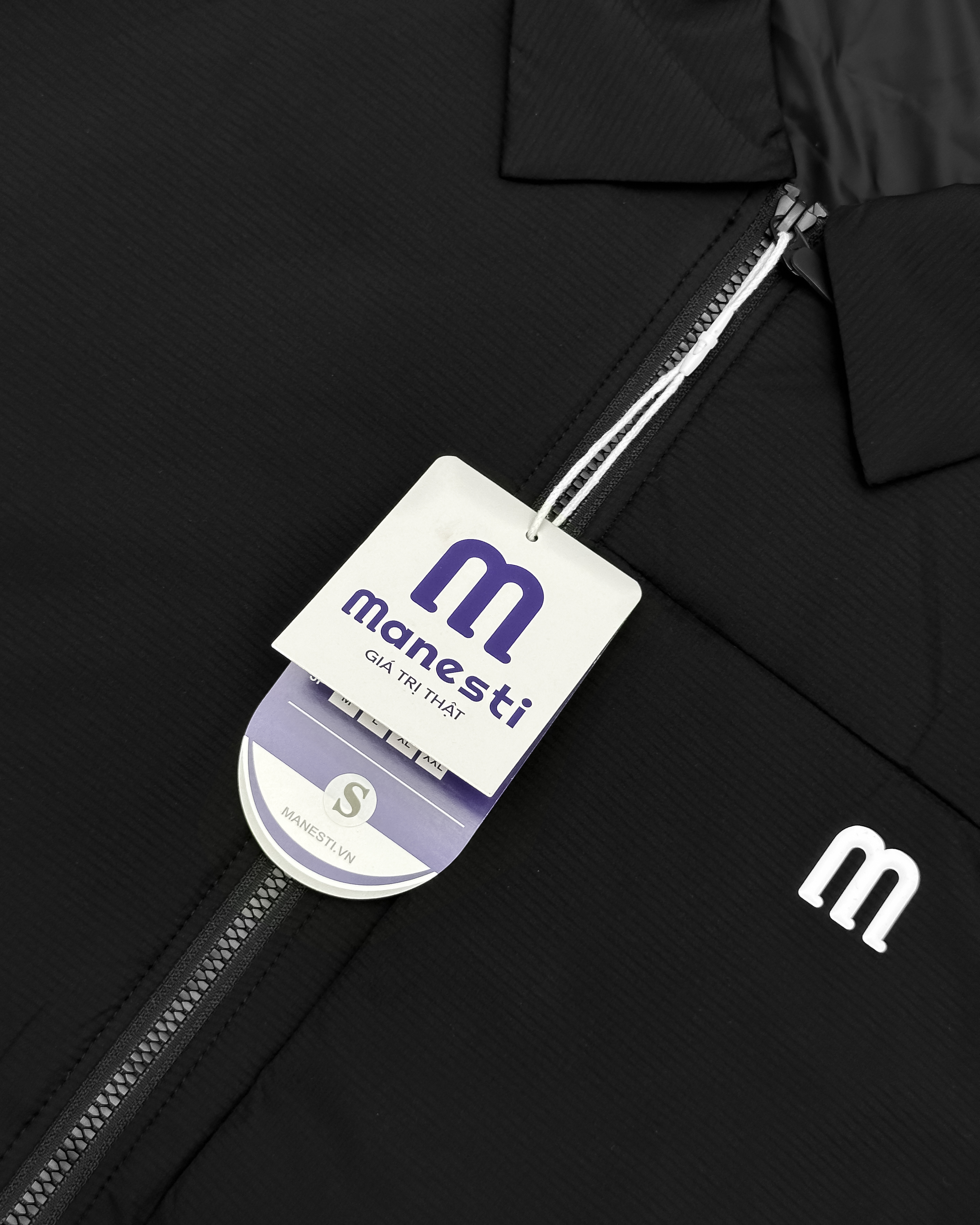 ÁO PHAO MANESTI TRẦN BÔNG HỌA TIẾT Ô VUÔNG TRƯỚC NGỰC_thumbnail_5