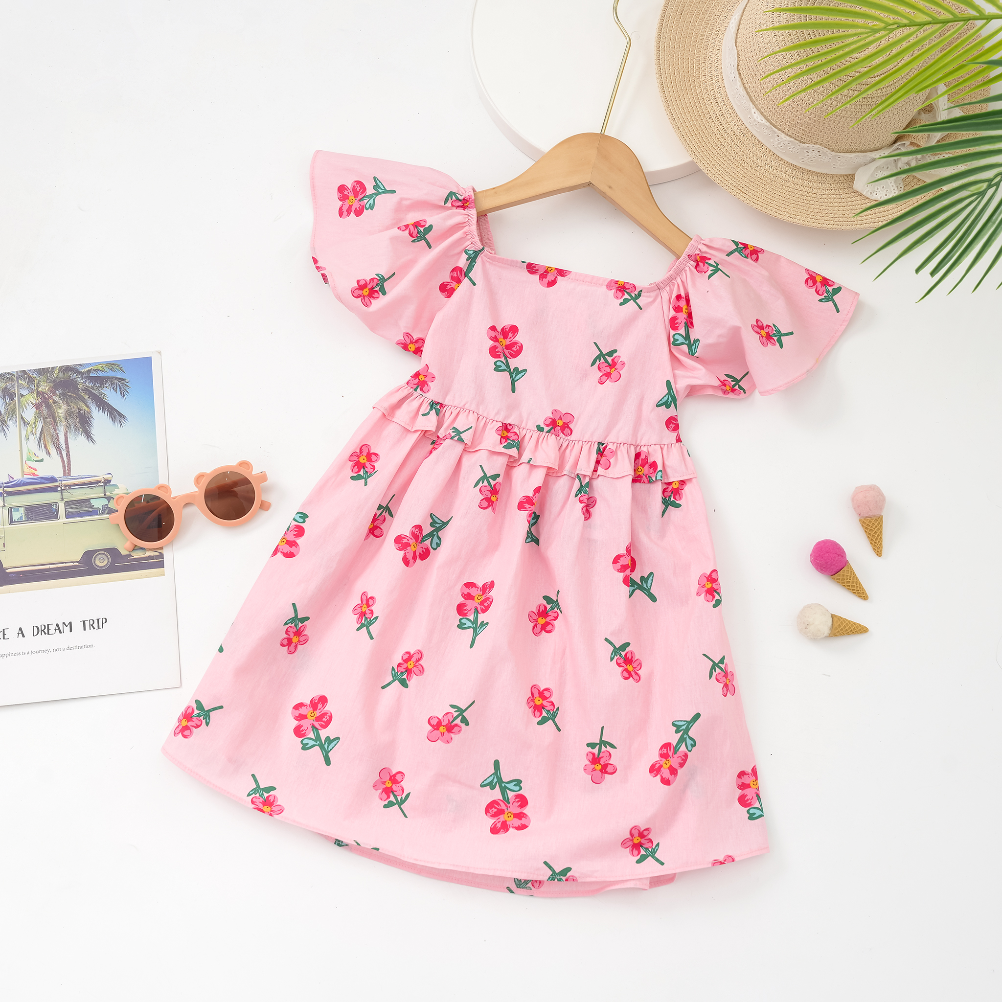 Váy họa tiết tay đổ bèo eo_thumbnail_6