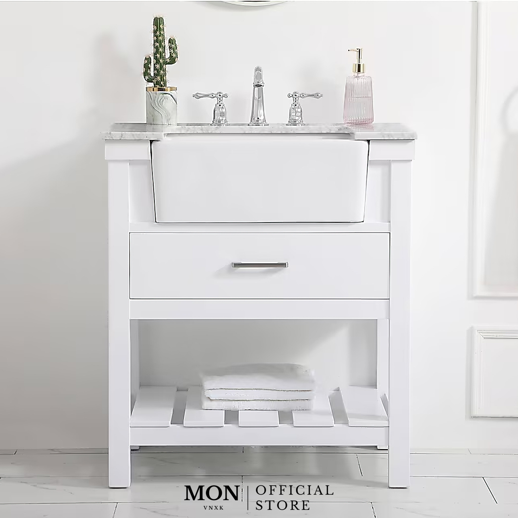 TỦ LAVABO CHARLOTTE 30-INCH FARMHOUSE BATHROOM VANITY