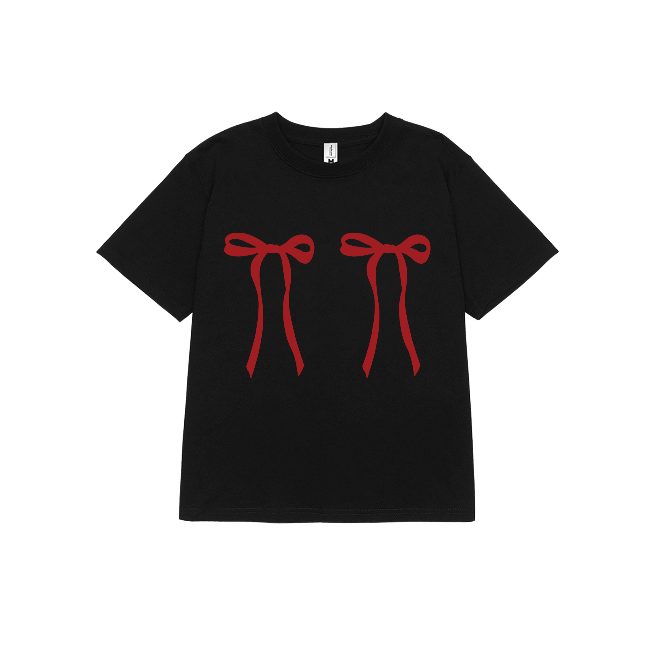 Áo thun baby tee form ôm xinh xắn hình nơ ABD1054 Miucho tay ngắn Cổ tròn hotrend in artwork_thumbnail_14