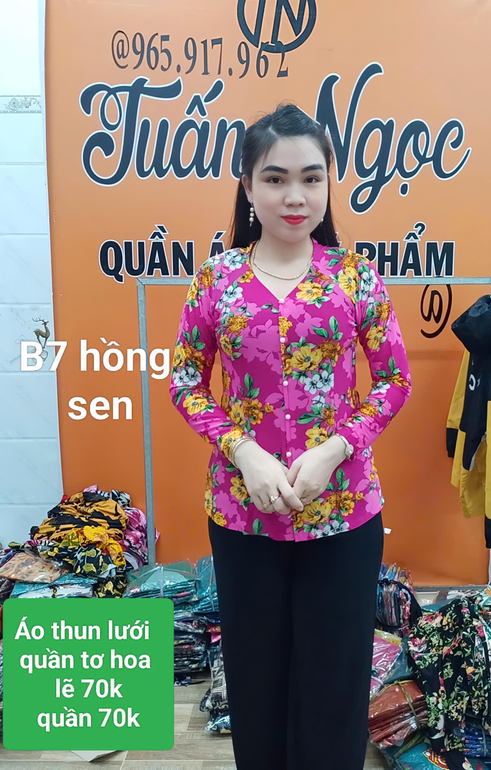 🌸 MÃ B7 – ÁO BÀ BA CỔ TIM_ CHỈ 70K/CÁI 🌸