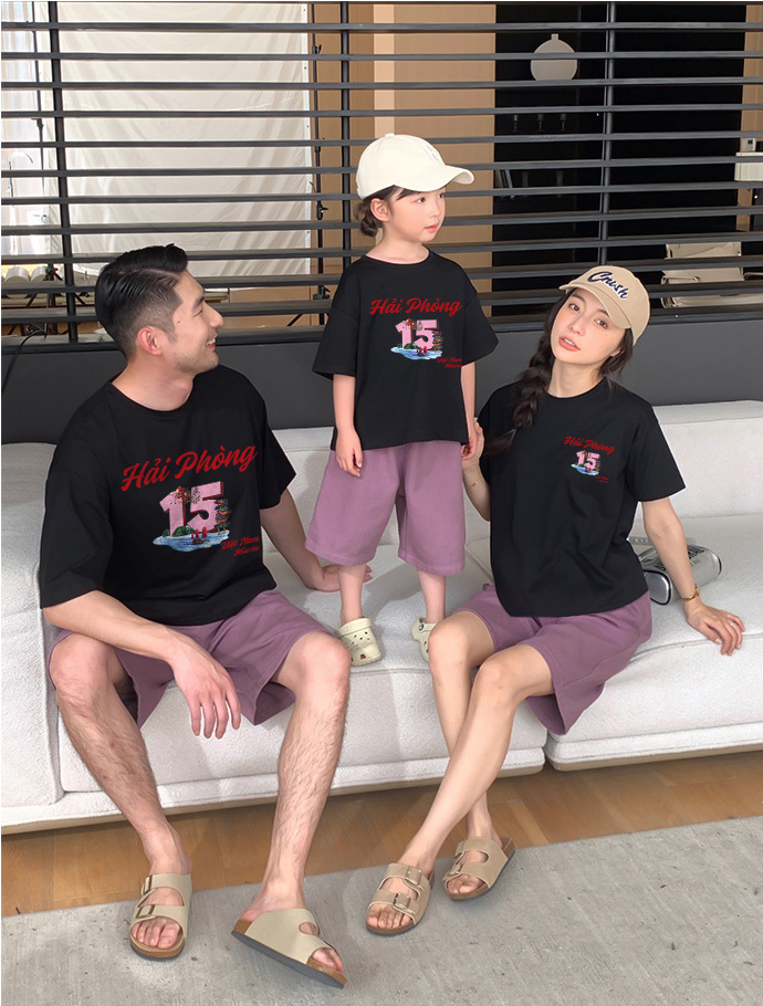 Áo thun nữ du lịch Hải Phòng form vừa regular thoáng mát ARD1303 Miucho Chic in mix_thumbnail_3