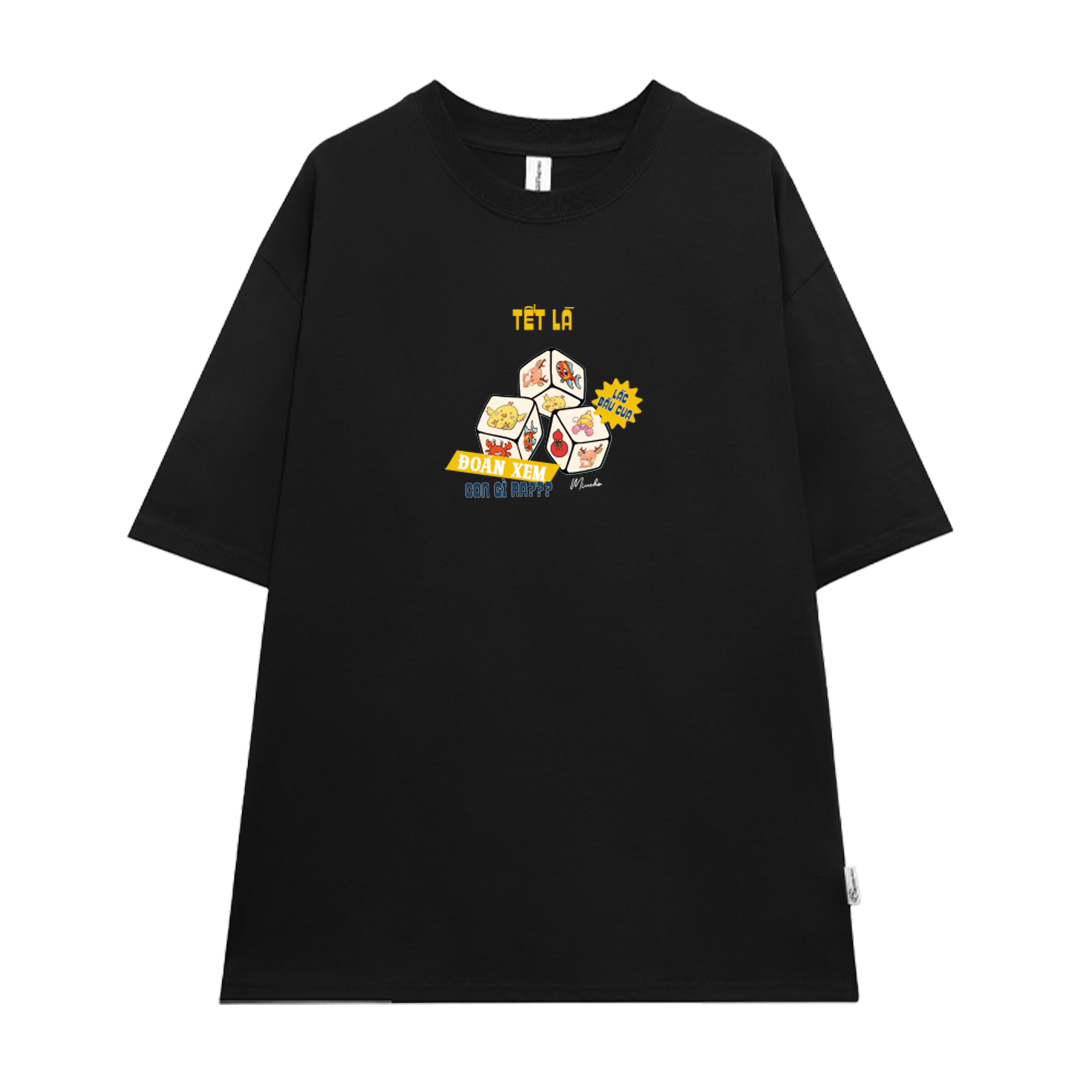 Áo thun TẾT LÀ form rộng cổ tròn chất vải cotton 4c thoáng mát Miucho BST in mix_thumbnail_21