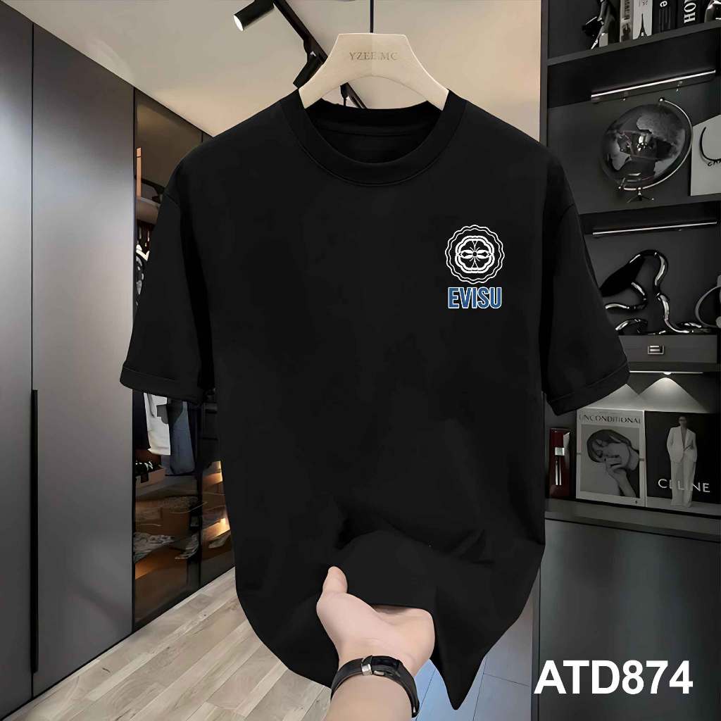 Áo thun Evisu nam chất form rộng local brand ATD874 Miucho Iconic tay ngắn vải cotton cổ tròn in mix_thumbnail_5