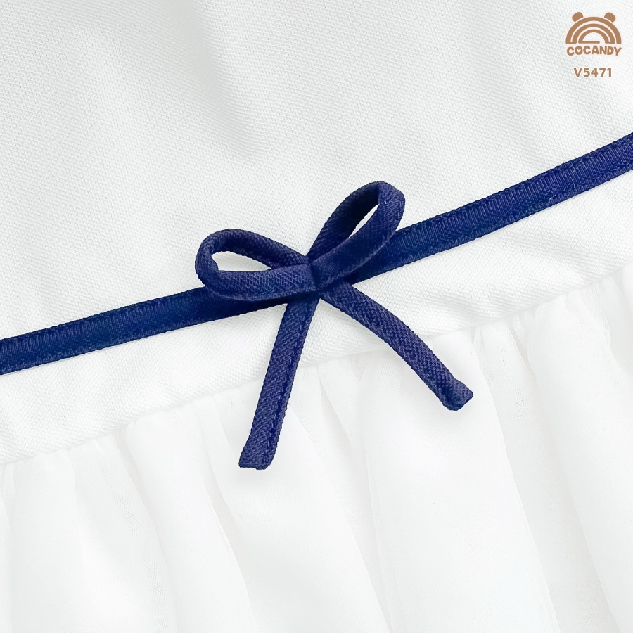 Váy cộc TRẮNG thủy thủ phối voan lưới_thumbnail_4