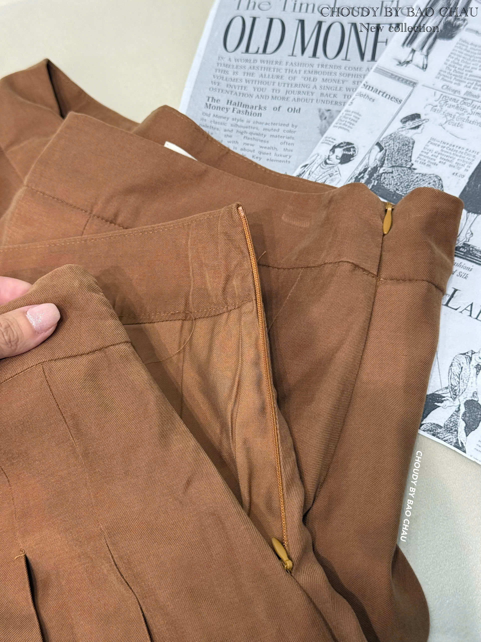 U295 CHÂN VÁY XẾP LY NÂU_thumbnail_4