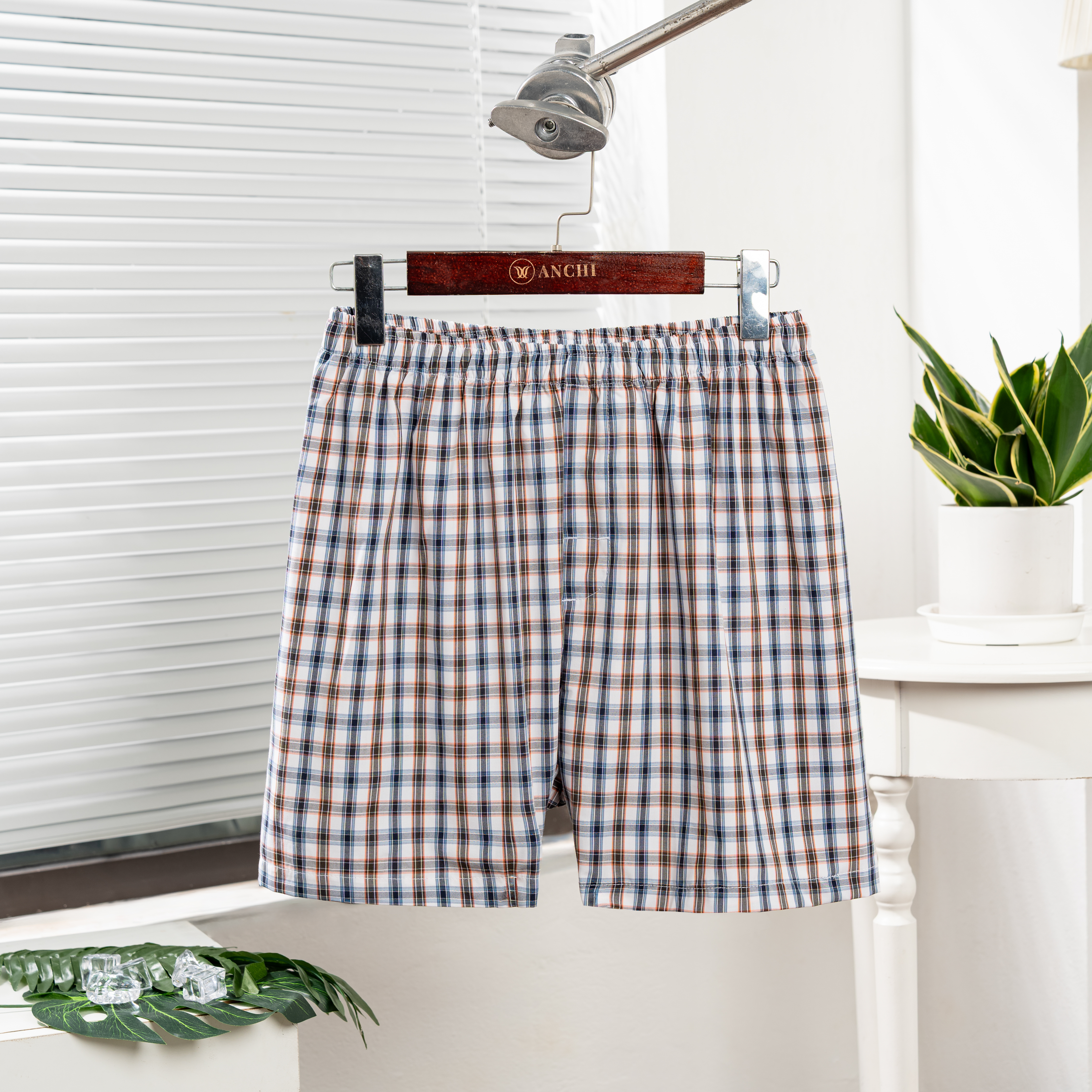 Combo 4 Quần Đùi Sáng Tối Cotton Nam Trung Niên Không Đường May Sườn_thumbnail_2