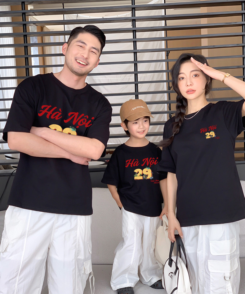 Áo thun du lịch Hà Nội cho bé form rộng thoáng mát AED1286 Miucho Kid in mix_thumbnail_3