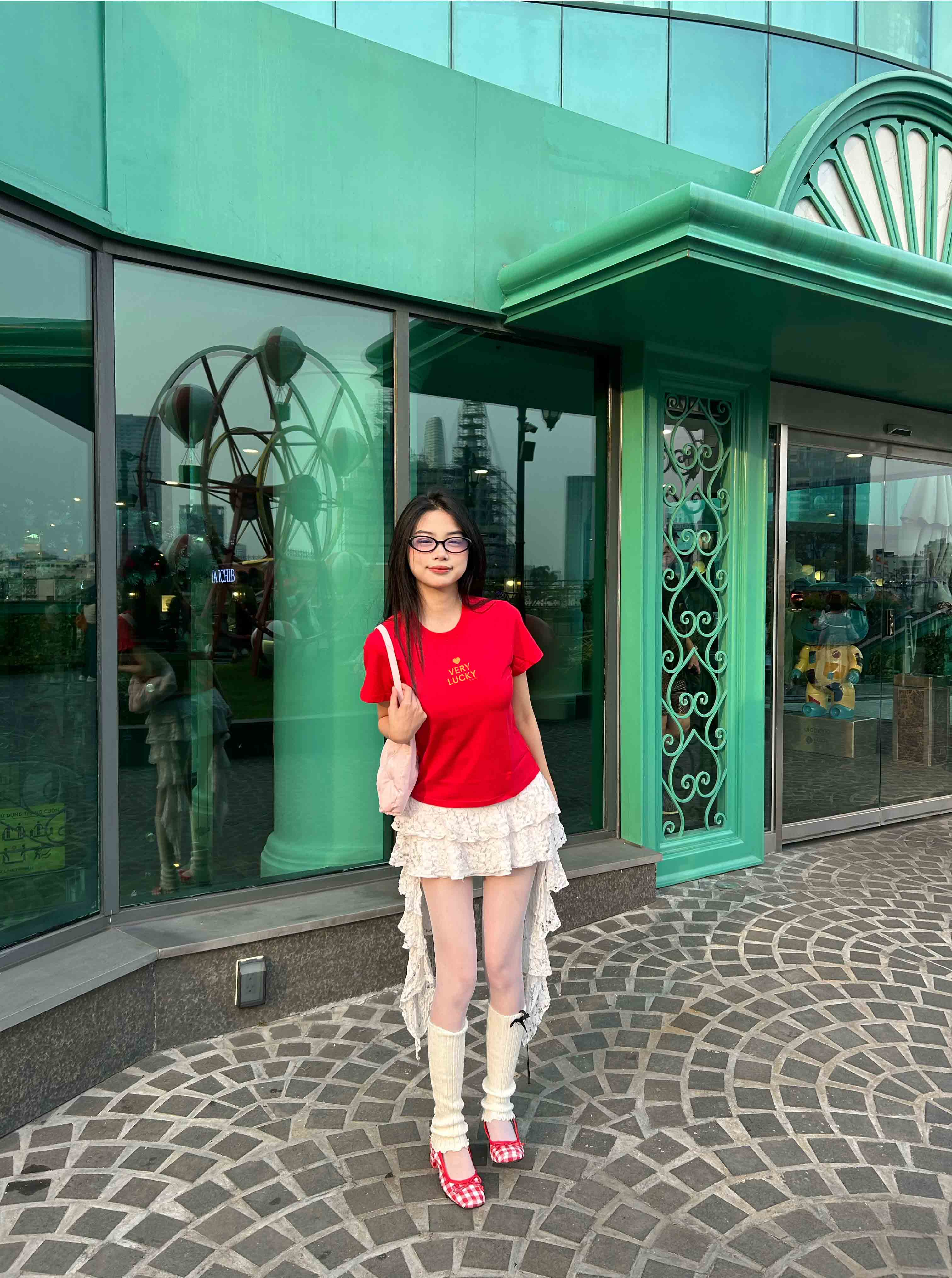 Áo baby tee tết very lucky form ôm 1890 Miucho cổ tròn chất vải cotton 4c thoáng mát in basic_thumbnail_4