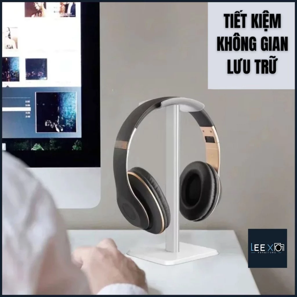 Giá Treo Tai Nghe – Giá Đỡ Headphone Chụp Tai, Thân Nhôm Chống Trượt, Lắp Ráp Dễ Dàng, Decor Bàn Làm Việc_thumbnail_6