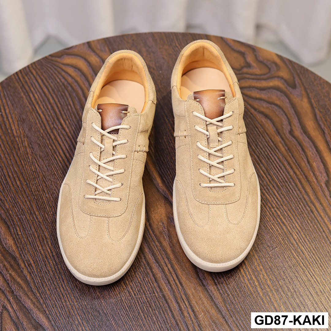GD87 -  Giày Nam Retro Da Bò Lớp Đầu Tiên – Da Lộn Nubuck Mờ – Cổ Thấp Thời Trang, Nhẹ Sang Trọng – Giày Casual Forrest Gump 2025_thumbnail_10