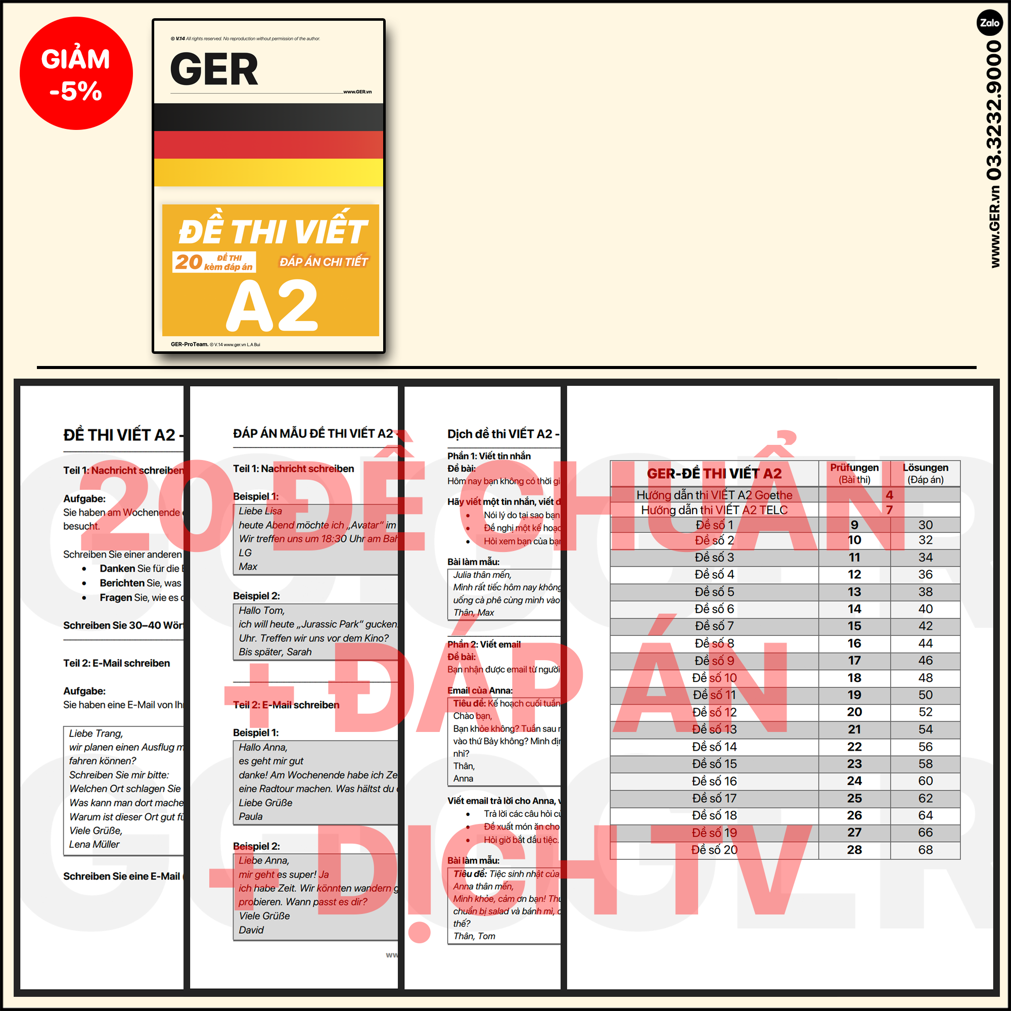 Đề Thi Viết Tiếng Đức A2