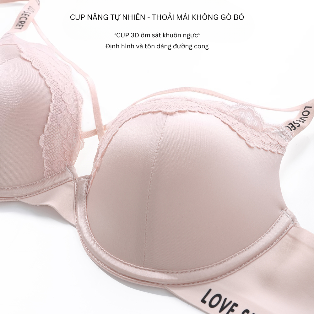 Vikam store [Mã B70] Áo Ngực Nữ Lụa Ren Mềm Mại Cao Cấp Áo Lót Nữ Mút 2Cm Nâng Dẩy Không Gọng Vikam Size 34-38 Màu Đen Trắng Hồng_thumbnail_14