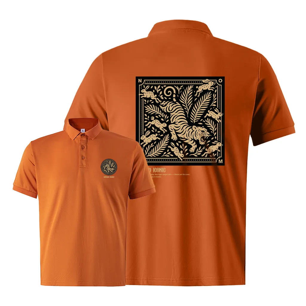 Áo polo nam form vừa Tiger 2502 Miucho Iconic chất vải cá sấu thoáng mát cổ trụ in graphic_thumbnail_11