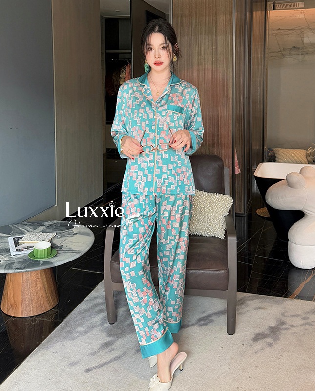 N127 Pijama lụa hình khối dài tay_thumbnail_2