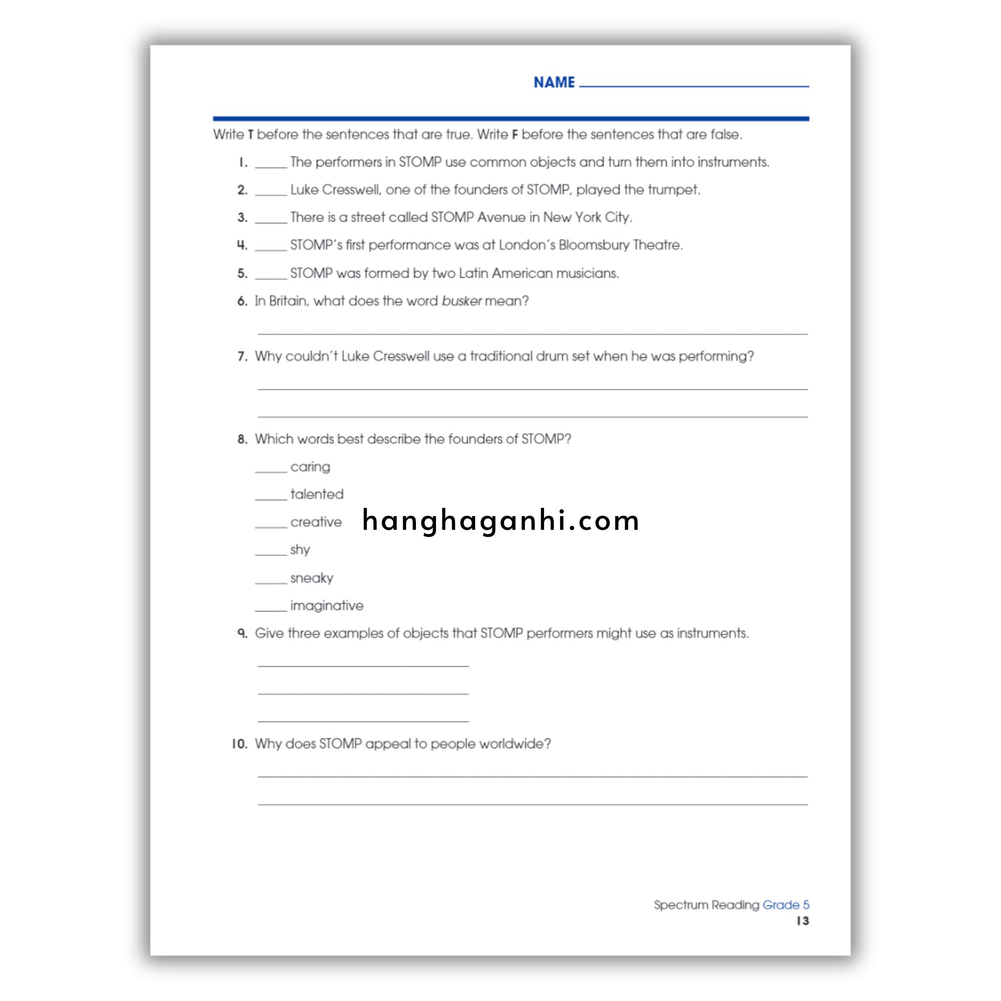 Sách Spectrum Reading Workbook Grade 5_thumbnail_7