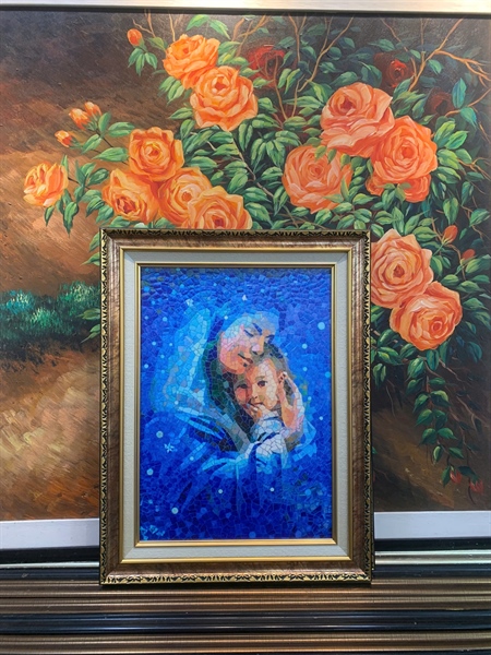 Tranh Canvas Mẹ bế Chúa 52x40cm