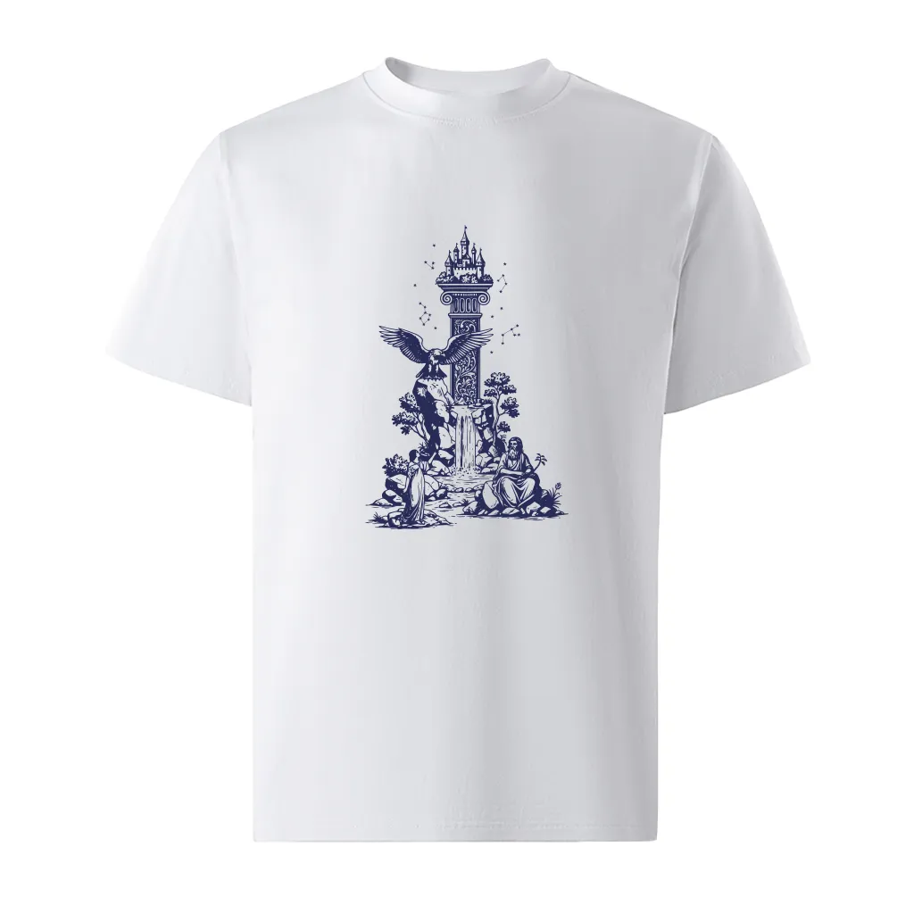 Áo thun form rộng Miucho Iconic cotton thoáng mát tay ngắn cổ tròn nhiều màu đủ size in chữ cái I 2754_thumbnail_0