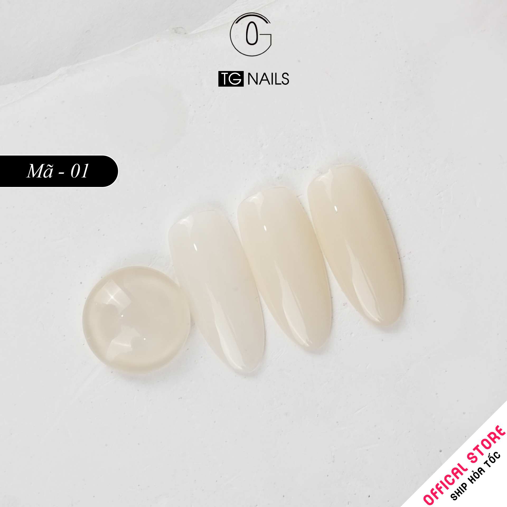 Sơn gel thạch đục TG cọ tròn chai hồng 15ml