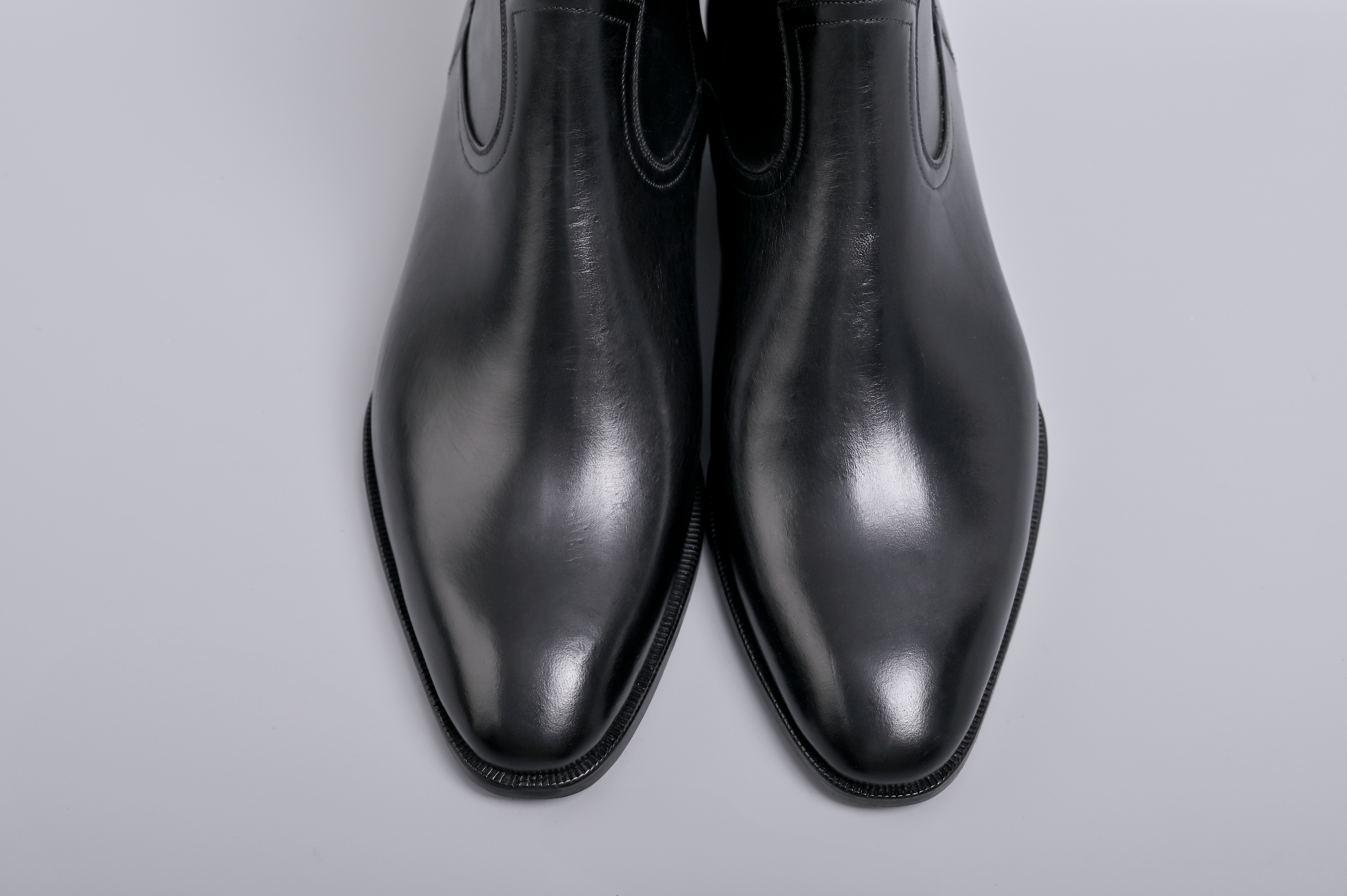 Black leather zip boots_thumbnail_4