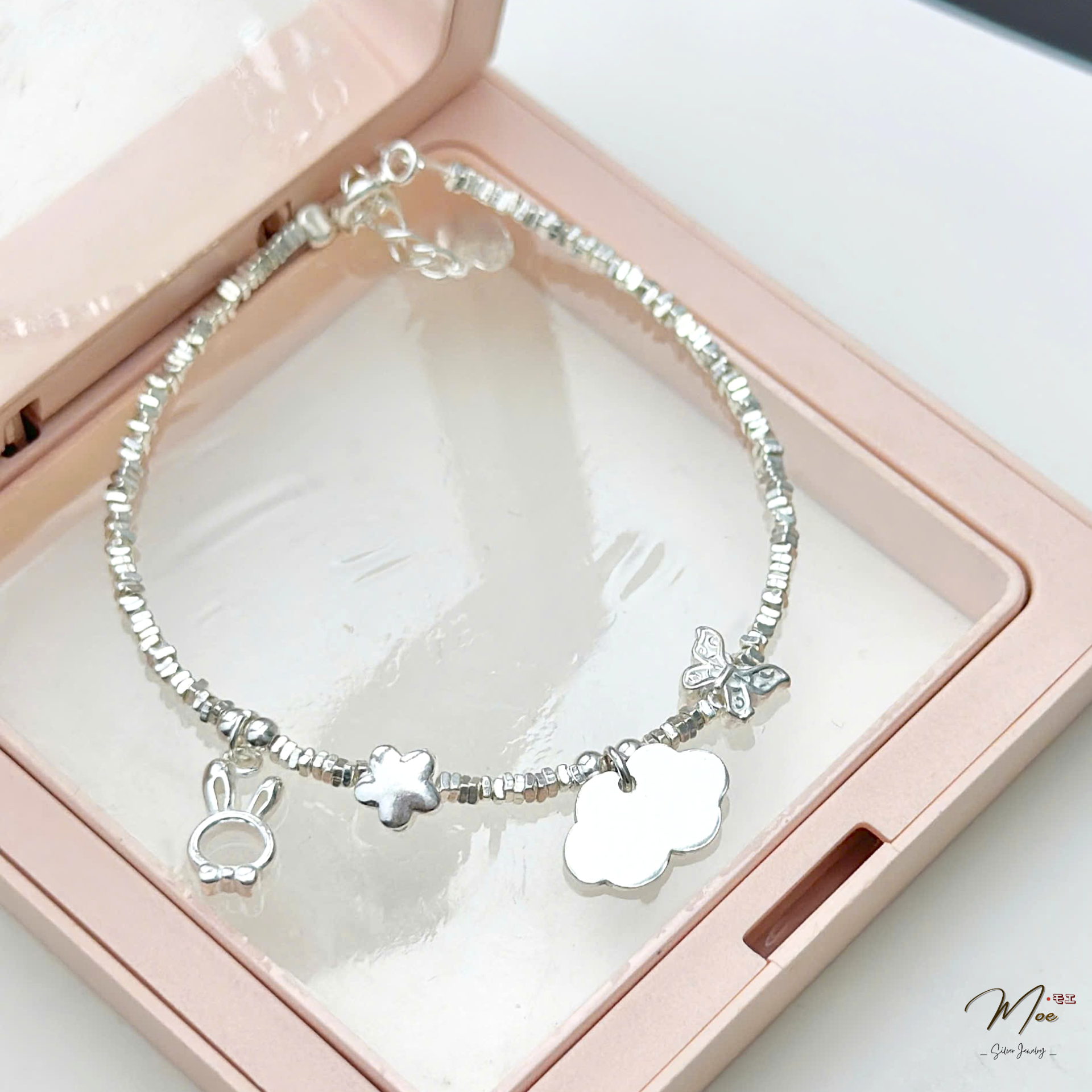 LT639 - Lắc tay bạc vụn mây xinh_thumbnail_2