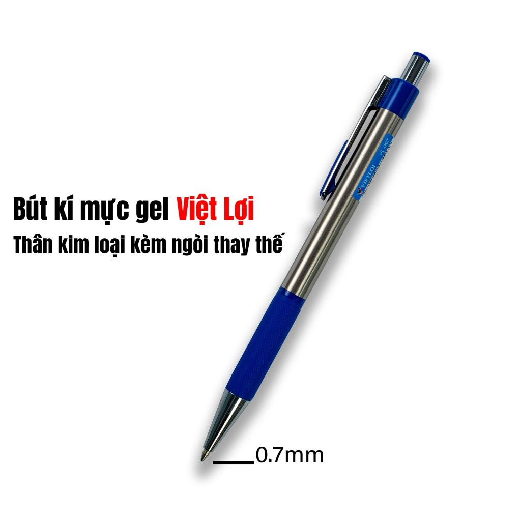 Bút ký mực gel thân kim loại kèm ngòi thay thế - VIỆT LỢI - VL097_thumbnail_1