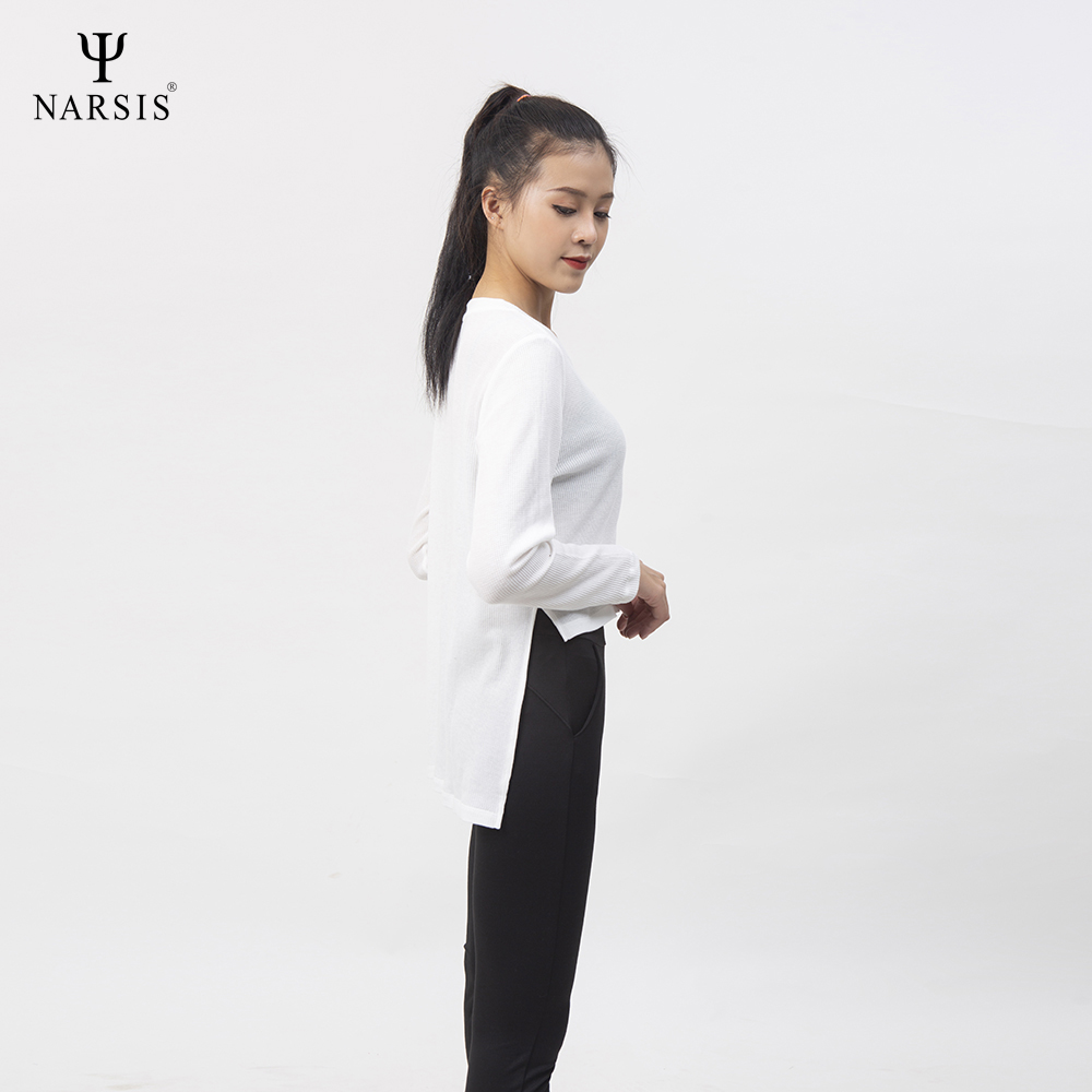 ÁO THU ĐÔNG NỮ L0034 NARSIS VẢI LEN COTTON ẤM ÁP, THOÁNG MÁT, GIỮ ẤM TỐT, MỀM MẠI_thumbnail_2