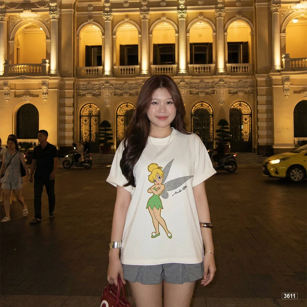 Áo thun nữ form boxy Tiinker Bell Miucho 3611_thumbnail_4