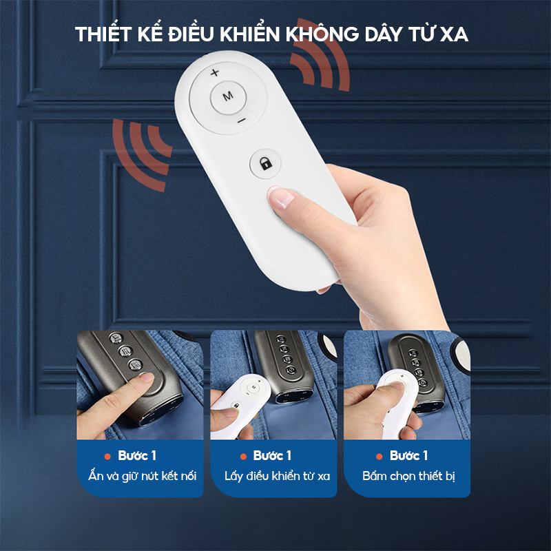 Máy massage MBC03 có điều khiển từ xa phù hợp người cao tuổi