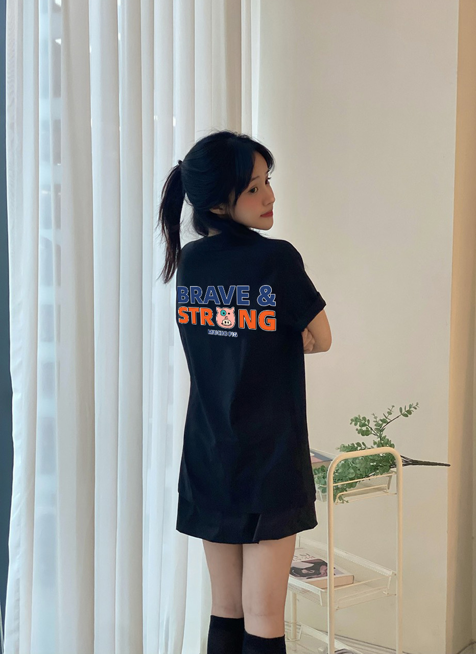 Áo thun nữ form rộng 12 con giáp tuổi Hợi ( tuổi heo) ATD431 Miucho cotton cổ tròn in graphic_thumbnail_4