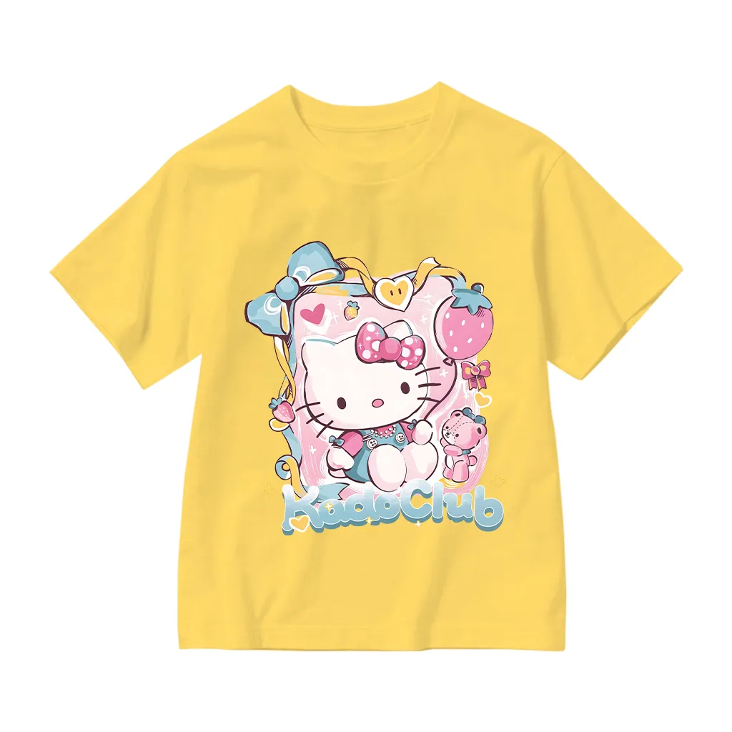 Áo thun bé gái Kado tay ngắn cổ tròn vải cotton thoáng mát dày dặn hình Kitty dễ thương 2871_thumbnail_19