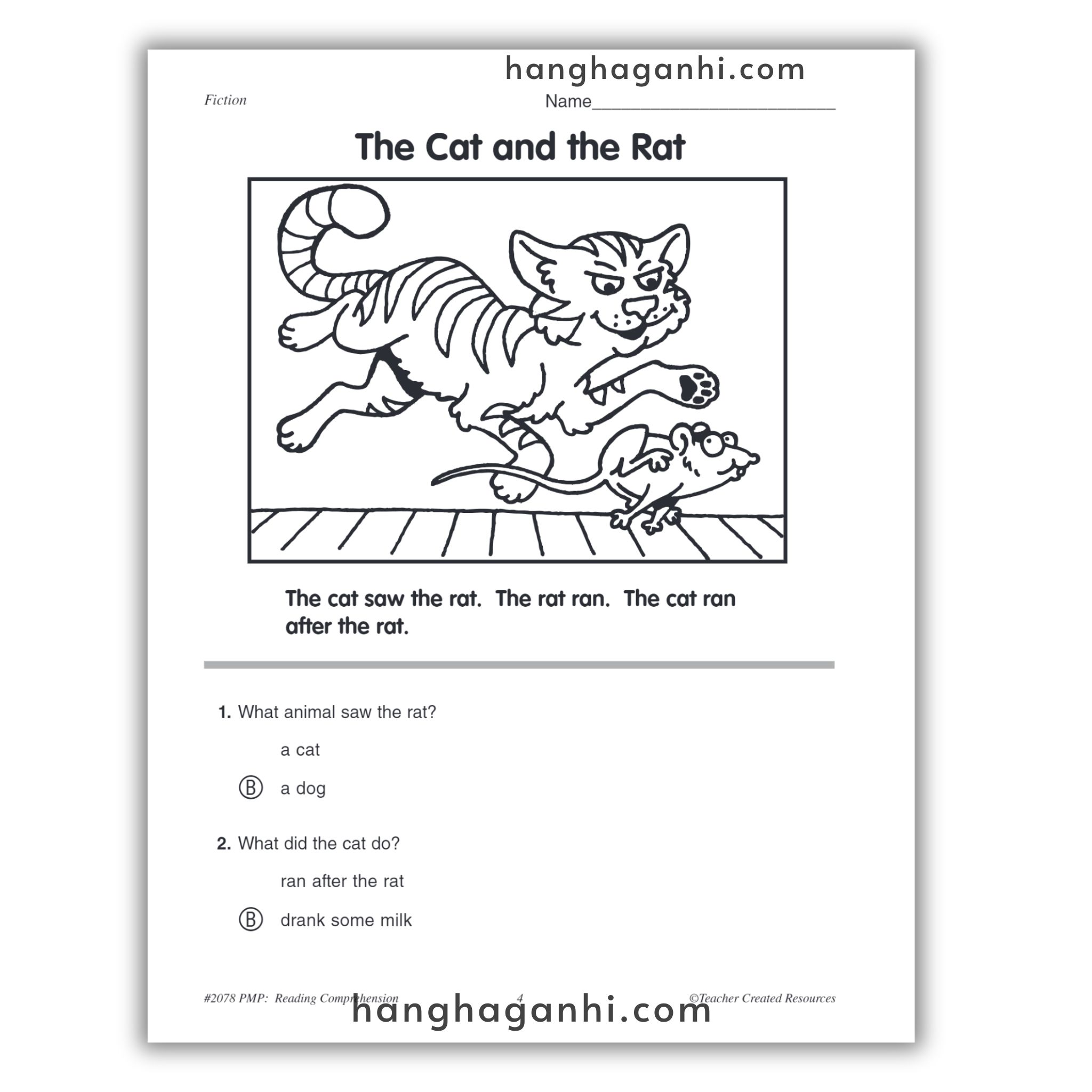 Reading Comprehension Grade K Teacher Created Resources, sách đọc hiểu lớp K_thumbnail_2