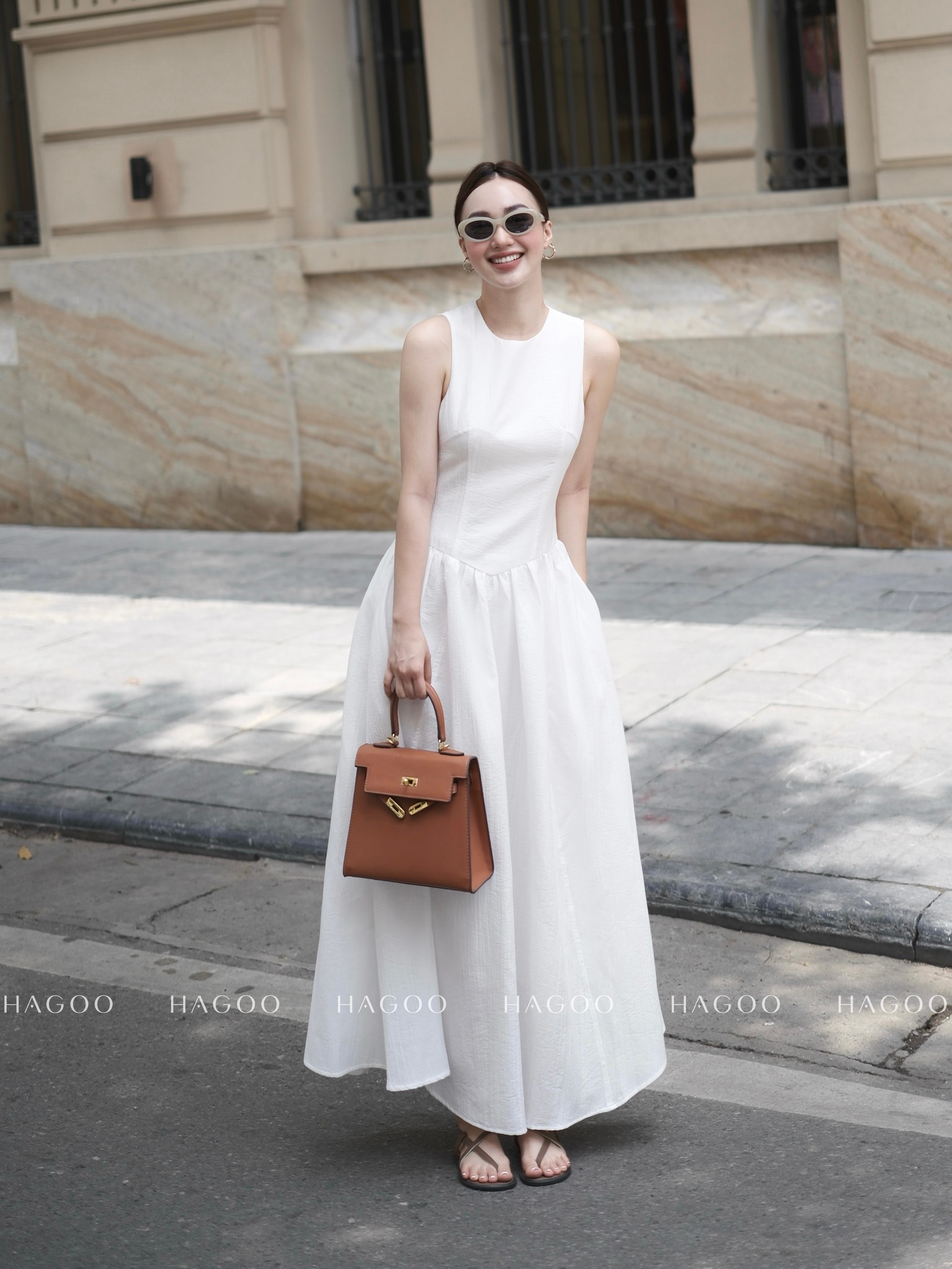 Váy đũi tơ khoét lưng HAGOO_thumbnail_1