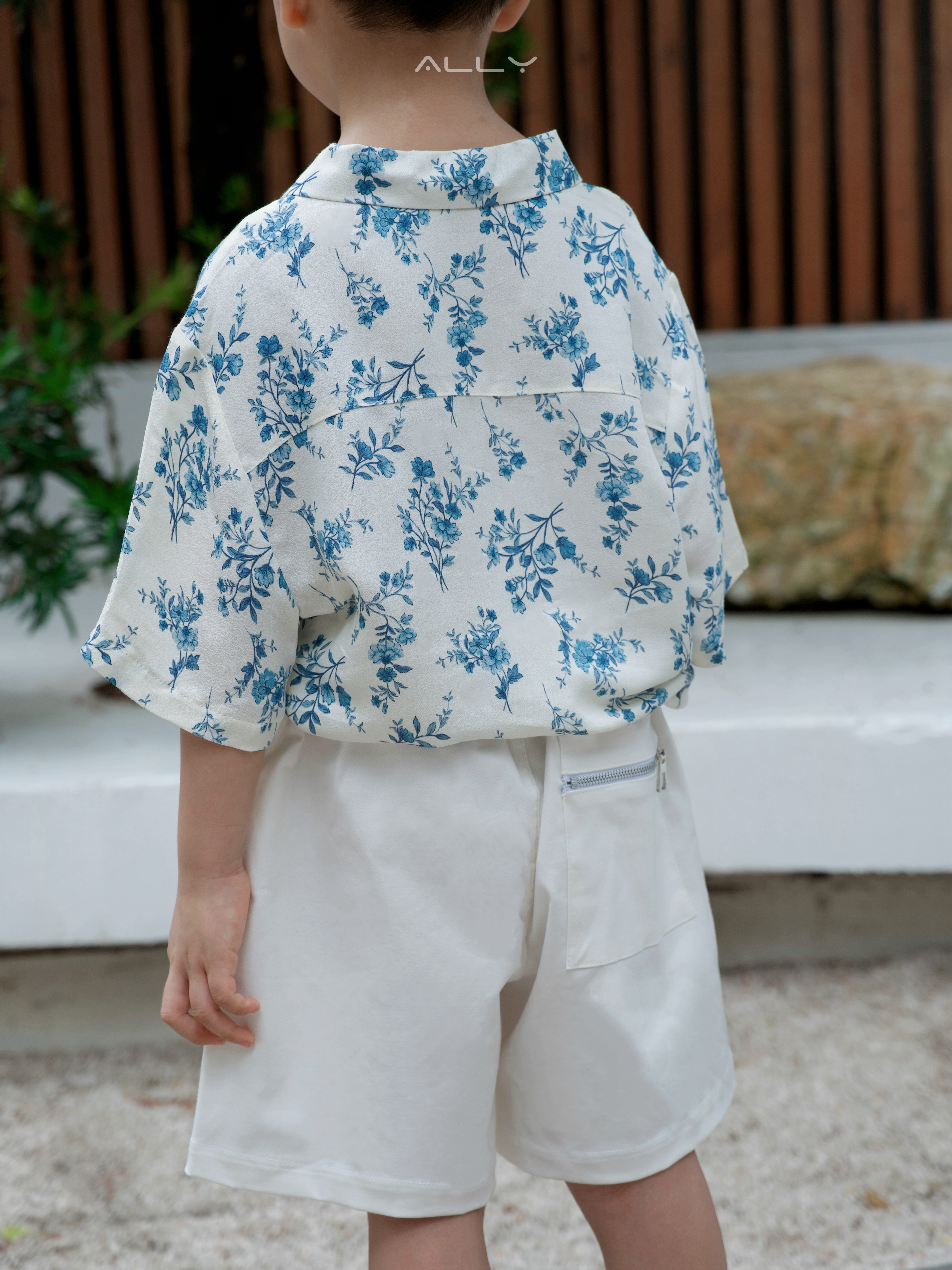 Sơ mi hoa xanh sợi tự nhiên cho bé ALLY _thumbnail_4