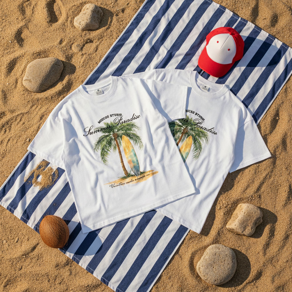 Áo thun boxy nam nữ du lịch hè biển Miucho 3467_thumbnail_7