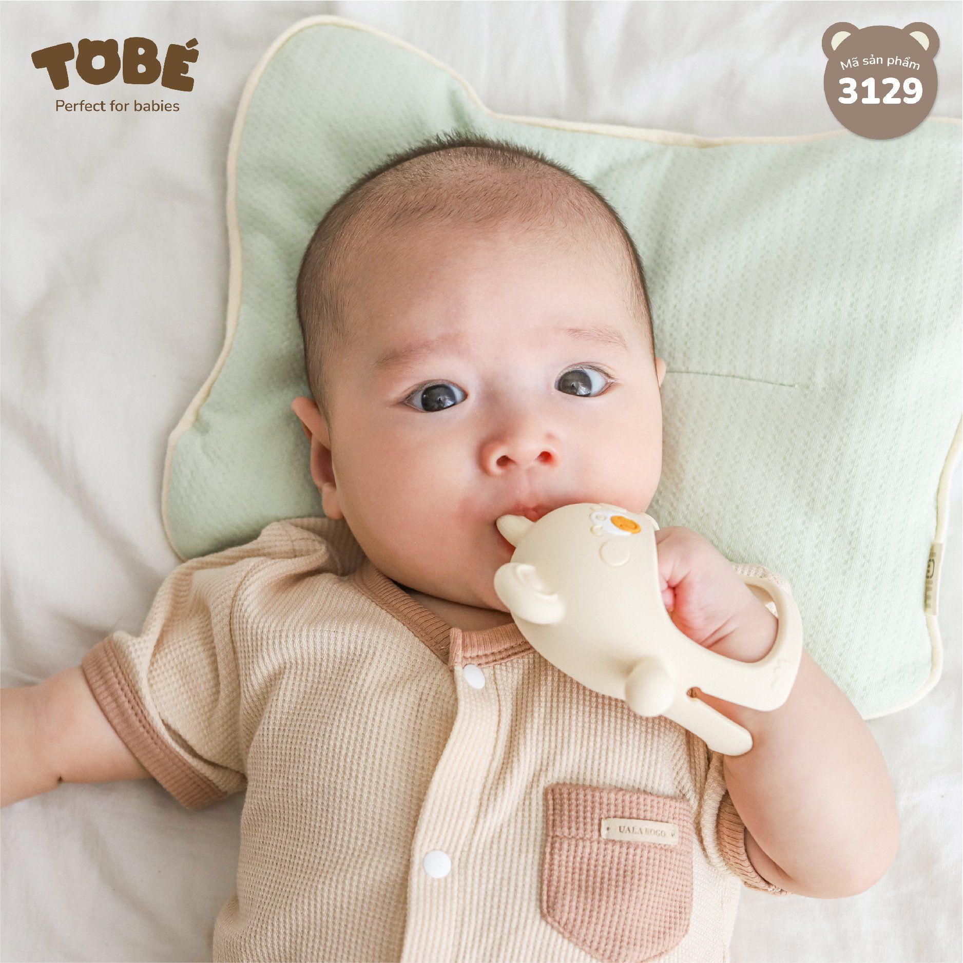 Gặm nướu Eco Silicone (hồng, xanh, nâu, xanh lá, Be,)_thumbnail_1