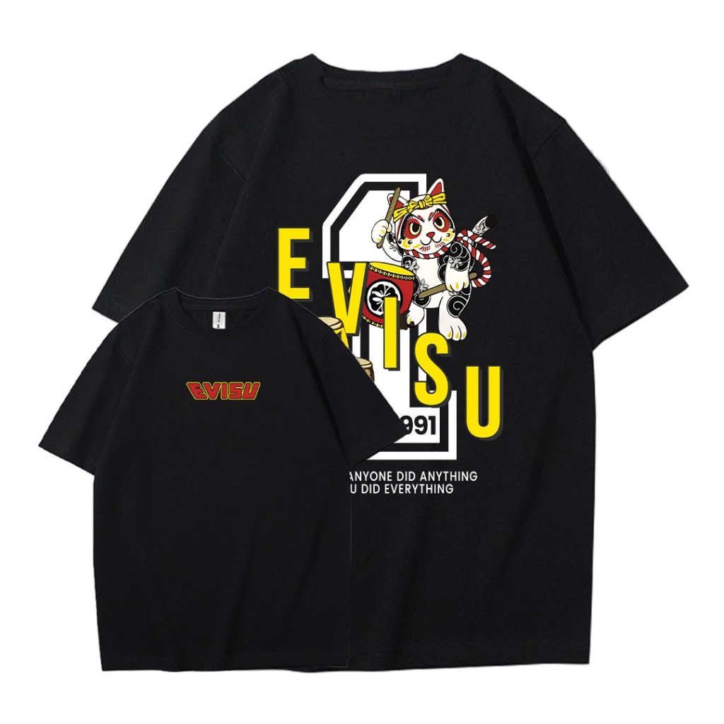 Áo thun nam evisu form rộng local brand ATD870 Miucho Iconic tay ngắn vải cotton cổ tròn in mix_thumbnail_0