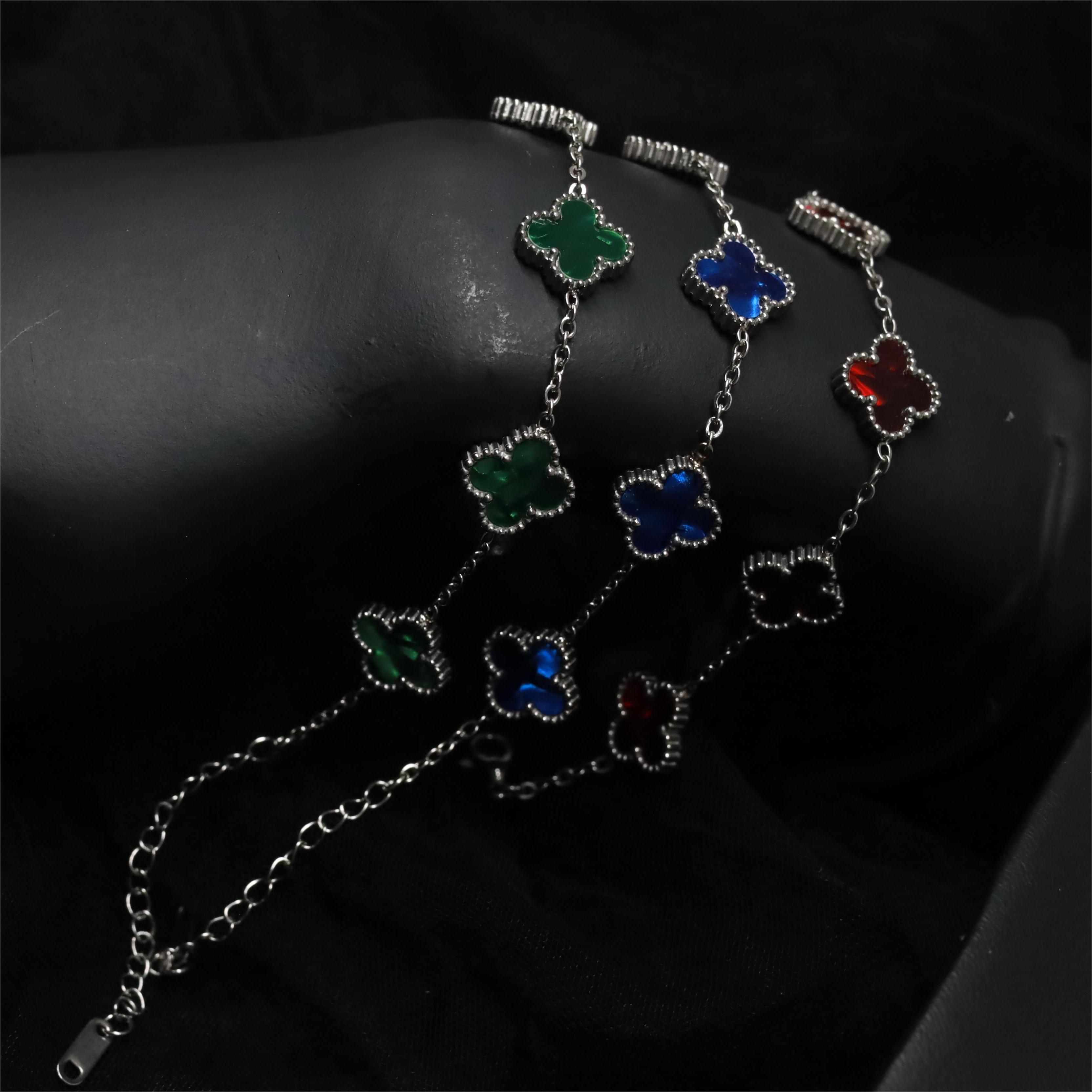 Vòng tay titan vca thép xanh lá_thumbnail_2